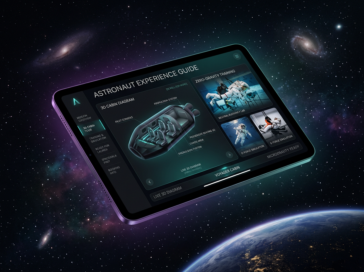 Astronaut Guide Mockup
